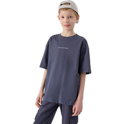 4F Παιδικό T-Shirt Κοντομάνικο Ανθρακί 4FJWSS25TTSHM1879-22S