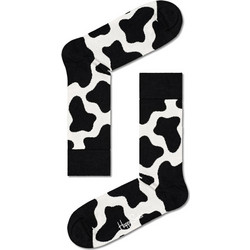 Happy Socks Cow Ανδρικές Κάλτσες Ψηλές Μαύρες COW01-9300