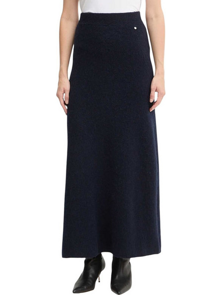 Hugo Boss Μακριά Φούστα Πλεκτή Ψηλόμεση Μαύρη 50548955-408