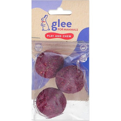 Glee Baked Timothy Hay Ball with Rose 3τμχ 4cm