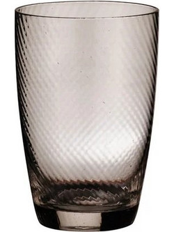 Ladelle Σετ Ποτήρι Νερού Γυάλινo Katrina Pewter Καφέ 330ml