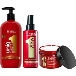Revlon Uniq One All in One Σετ Περιποίησης Μαλλιών Spray 150ml + Μάσκα 300ml + Σαμπουάν 230ml