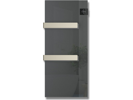 Radialight Silk Anthracite Ηλεκτρική Πετσετοκρεμάστρα 750W Με Θερμοστάτη 90x40cm