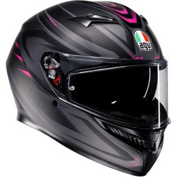 AGV New K3 Syth Matt Black Pink Κράνος Μηχανής Full Face 1550gr
