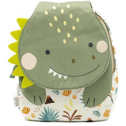 Sassi Cracky the Dinosaur Σχολική Τσάντα Πλάτης Νηπιαγωγείου Πράσινο Mint BP1280