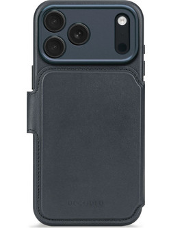 Decoded Leather Detachable Wallet Navy Shadow (iPhone 17 Pro Max)