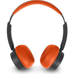 Muse M-271 BO Ενσύρματα & Ασύρματα Bluetooth Ακουστικά On Ear Μαύρα Πορτοκαλί
