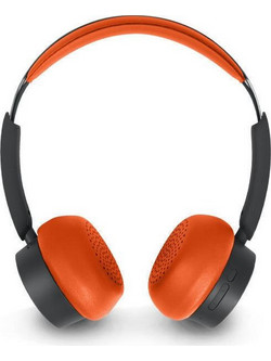 Muse M-271 BO Ενσύρματα & Ασύρματα Bluetooth Ακουστικά On Ear Μαύρα Πορτοκαλί
