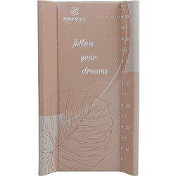Bebe Stars Leaf Μαλακή Αλλαξιέρα Μωρού Πλαστική 75x45cm Εκρού