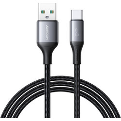 Joyroom S-A28 Flash Series Braided USB-A to USB-C 2m Black 6956116798291