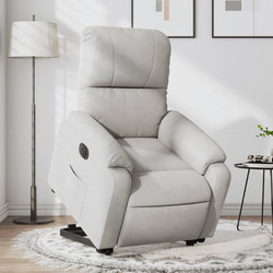 vidaXL Πολυθρόνα Relax με Υποπόδιο Ανακλινόμενη Γκρι 3204944