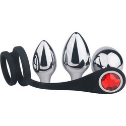 Toyz4lovers Pleasure Bully Πρωκτική Σφήνα Ασημί Μαύρη