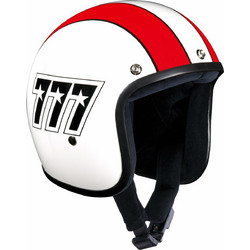 Bandit 777 White Red Κράνος Μηχανής Jet 750gr