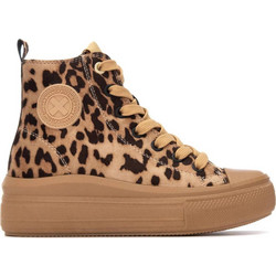 Xti Παιδικά Μποτάκια Μπεζ Καφέ Suede με Φερμουάρ 151295