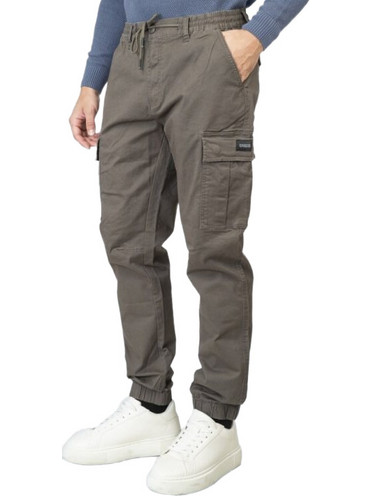 Rebase Ανδρικό Παντελόνι Cargo Joggers Κανονική Εφαρμογή Ανθρακί 252-RCCP-4051