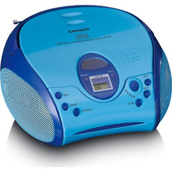 Lenco SCD-24 Φορητό Ράδιο CD Player με MP3 Μπλε
