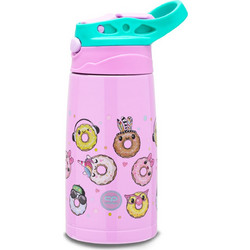 CoolPack Donuts Παιδικό Παγούρι Θερμός Ανοξείδωτο με Καλαμάκι Ροζ 350ml