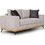 PoliHome Διθέσιος Καναπές Μπεζ 175x93x100cm 162872219