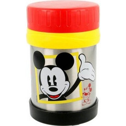 Stor Mickey Mouse Ανοξείδωτο Παιδικό Δοχείο Φαγητού Ισοθερμικό Πολύχρωμο 284ml