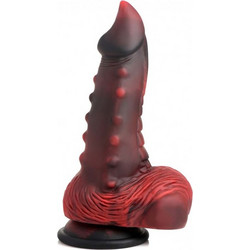 Xr Brands Lava Demon Ρεαλιστικό Dildo με Βεντούζα & Όρχεις Κόκκινο
