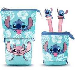 Karactermania Lilo & Stitch Κασετίνα Βαρελάκι Γεμάτη Γαλάζια 08789