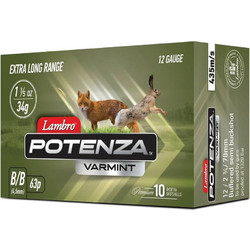 Lambro Potenza Varmint Φυσίγγια Δράμια 12Cal 70mm 46βολα 34gr 10τμχ