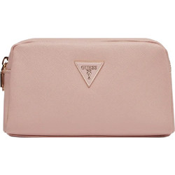 Guess Saffiano PW1576P3373-CPN Σετ Γυναικείο Νεσεσέρ Ταξιδίου Αδιάβροχο Ροζ