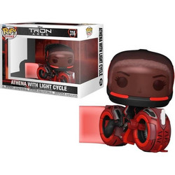 Funko Pop! Rides Disney Tron Ares 316 Athena with Light Cycle