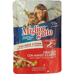 Morando Miglior Gatto Adult Wellness System Pate with Beef & Carrot 100gr