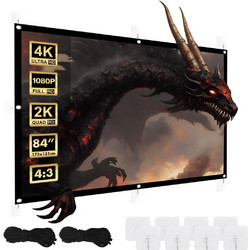 Maclean MC-166 Οθόνη Προβολής Projector Τοίχου 4:3 175x131cm / 84"