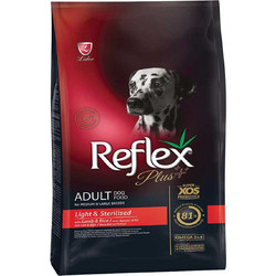 Reflex Plus Adult Medium & Large Light & Sterilised with Lamb 12kg