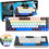 Media Tech Red Core Μηχανικό Gaming Πληκτρολόγιο 65% με Cherry MX Red Διακόπτες RGB White Blue