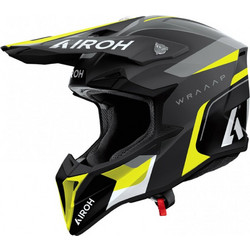 Airoh Wraaap Conquer Matt Yellow Black Κράνος Μηχανής Motocross 1330gr