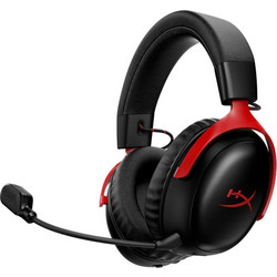 HyperX Cloud III S Ασύρματο Gaming Headset Over Ear Black Red