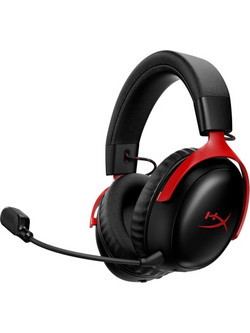 HyperX Cloud III S Ασύρματο Gaming Headset Over Ear Black Red