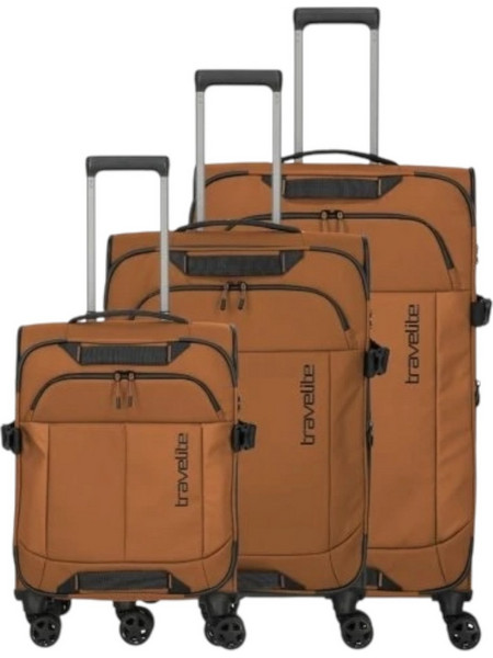 Travelite Briize 91040-87 Σετ Βαλίτσες 3τμχ Καφέ