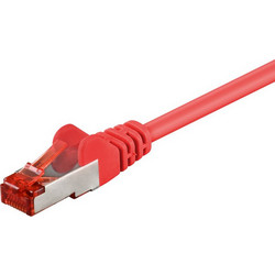 Goobay S/FTP Cat.6 Καλώδιο Δικτύου Ethernet 0.15m Red 92458