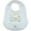 Interbaby Tres Amigos Αδιάβροχη Σαλιάρα Σιλικόνης με Κουμπί & Τσέπη Γαλάζια