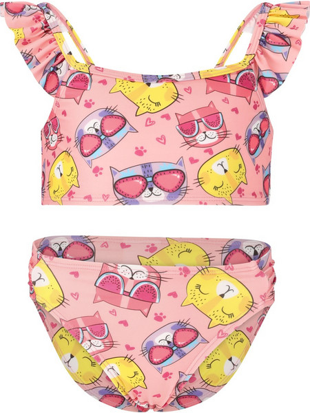 Zig-Zag Carly Παιδικό Μαγιό Bikini Set για Κορίτσι Ροζ Κίτρινο Z231099-8761