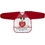 Interbaby Mickey Αδιάβροχη Σαλιάρα Ποδιά Πλαστική με Αυτοκόλλητο Τσέπη & Μανίκια Κόκκινη