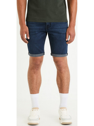 Celio Ανδρική Βερμούδα Τζιν Navy Μπλε Boknitbm