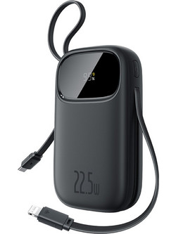 Baseus Enerfill FC31 Power Bank 10000mAh 22.5W με Θύρα USB-A & Θύρα USB-C Black