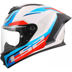 LS2 FF820 Rapid III Gloss Hyper Blue White Red Κράνος Μηχανής Full Face 1350gr