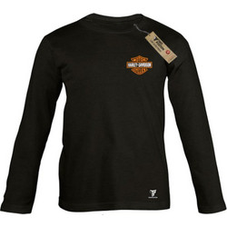 Takeposition Moto Harley Davidson Παιδικό T-Shirt Μακρυμάνικο Μαύρο 214-814-9040