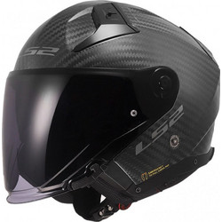 LS2 OF603 Infinity II Carbon Black Κράνος Μηχανής Jet 1300gr