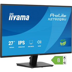 iiyama ProLite X2792QSU-B1 IPS Monitor 27" 2560x1440 QHD 120Hz 3ms
