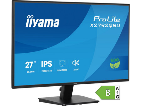 iiyama ProLite X2792QSU-B1 IPS Monitor 27" 2560x1440 QHD 120Hz 3ms