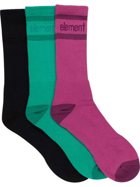 Element Ανδρικές Κάλτσες Ψηλές Φούξια Πράσινες Μαύρες 3Pack ELYAA00182-NMS0