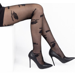 Linea D'Oro Καλσόν με Σχέδιο Μαύρο K866