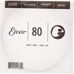 Elixir Strings Nanoweb 15380 Χορδή Ηλεκτρικού Μπάσου Nickel Plated Steel 80"